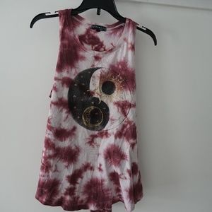 Purple Tie-Dye Yin Yang Shirt